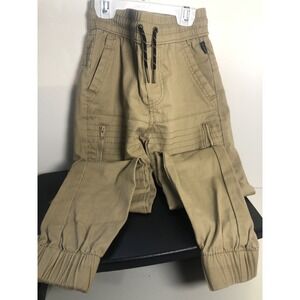 Ring of Fire Boys Moto Jogger Pants Size M (8) Tan Khaki Flex Fit